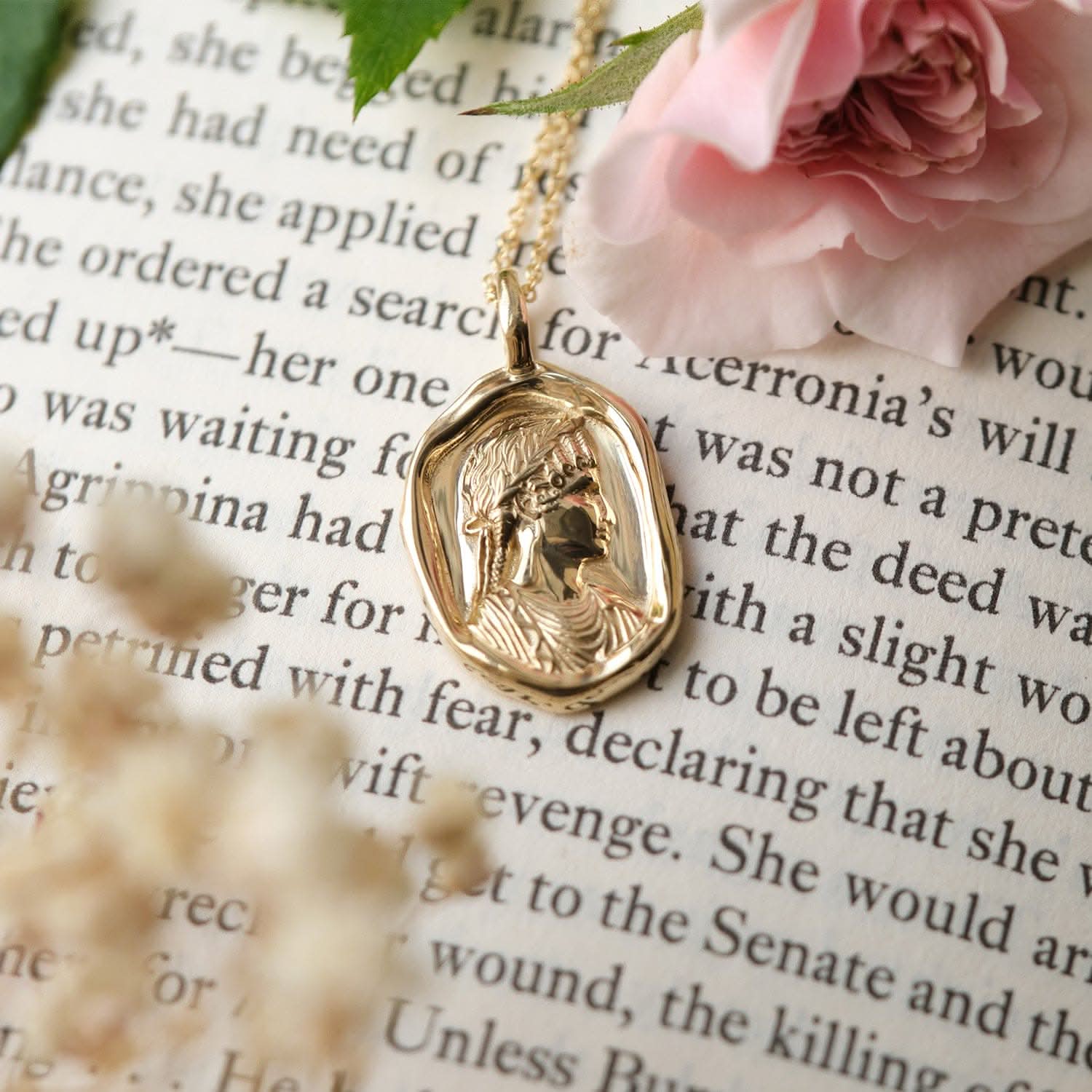 Agrippina Molten Gold Pendant | Necklaces - Common Era Jewelry