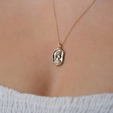 Agrippina Molten Gold Pendant | Necklaces - Common Era Jewelry