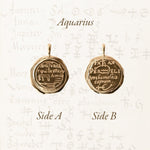 Aquarius Alchemical Zodiac Pendant |  Necklaces - Common Era Jewelry
