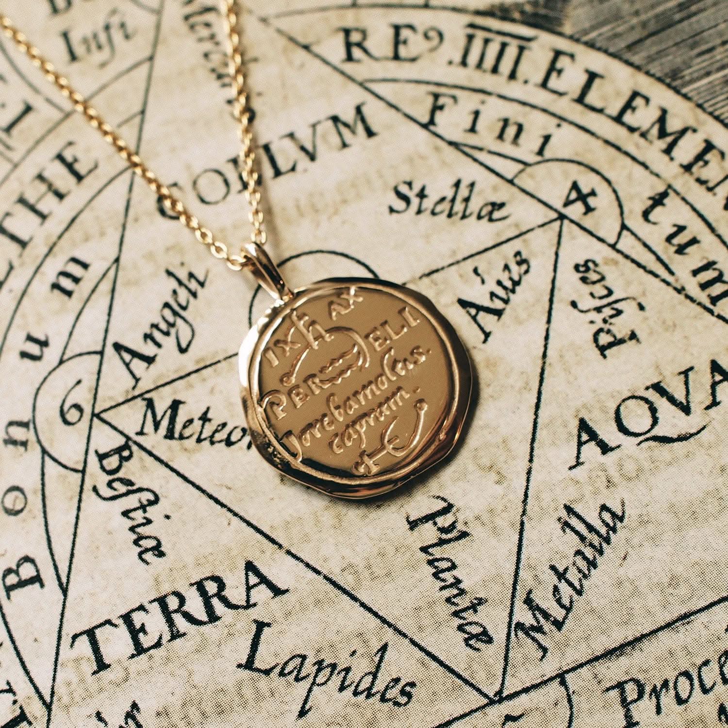 Aquarius Alchemical Zodiac Pendant | Necklaces - Common Era Jewelry