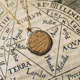 Aquarius Alchemical Zodiac Pendant | Necklaces - Common Era Jewelry