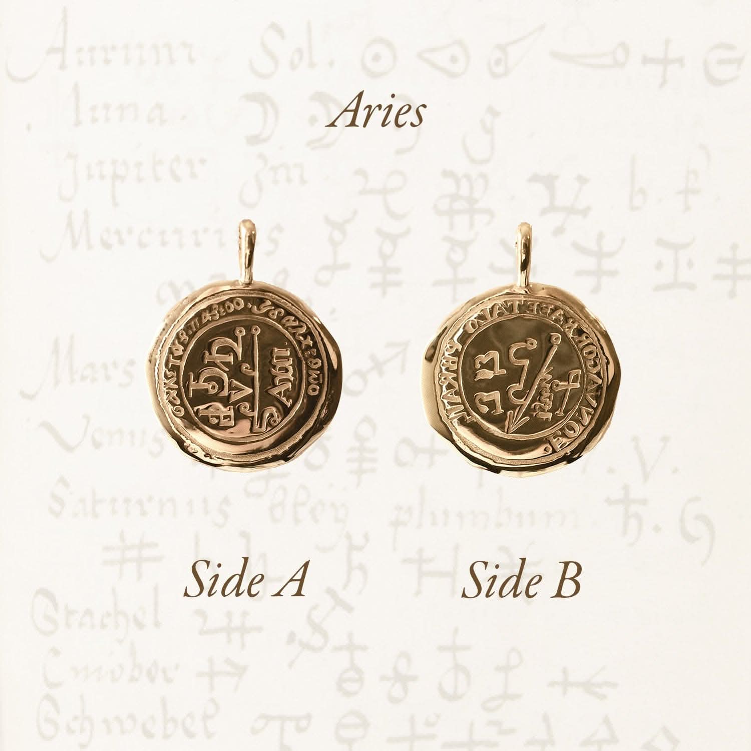 Aries Alchemical Zodiac Pendant | Necklaces - Common Era Jewelry