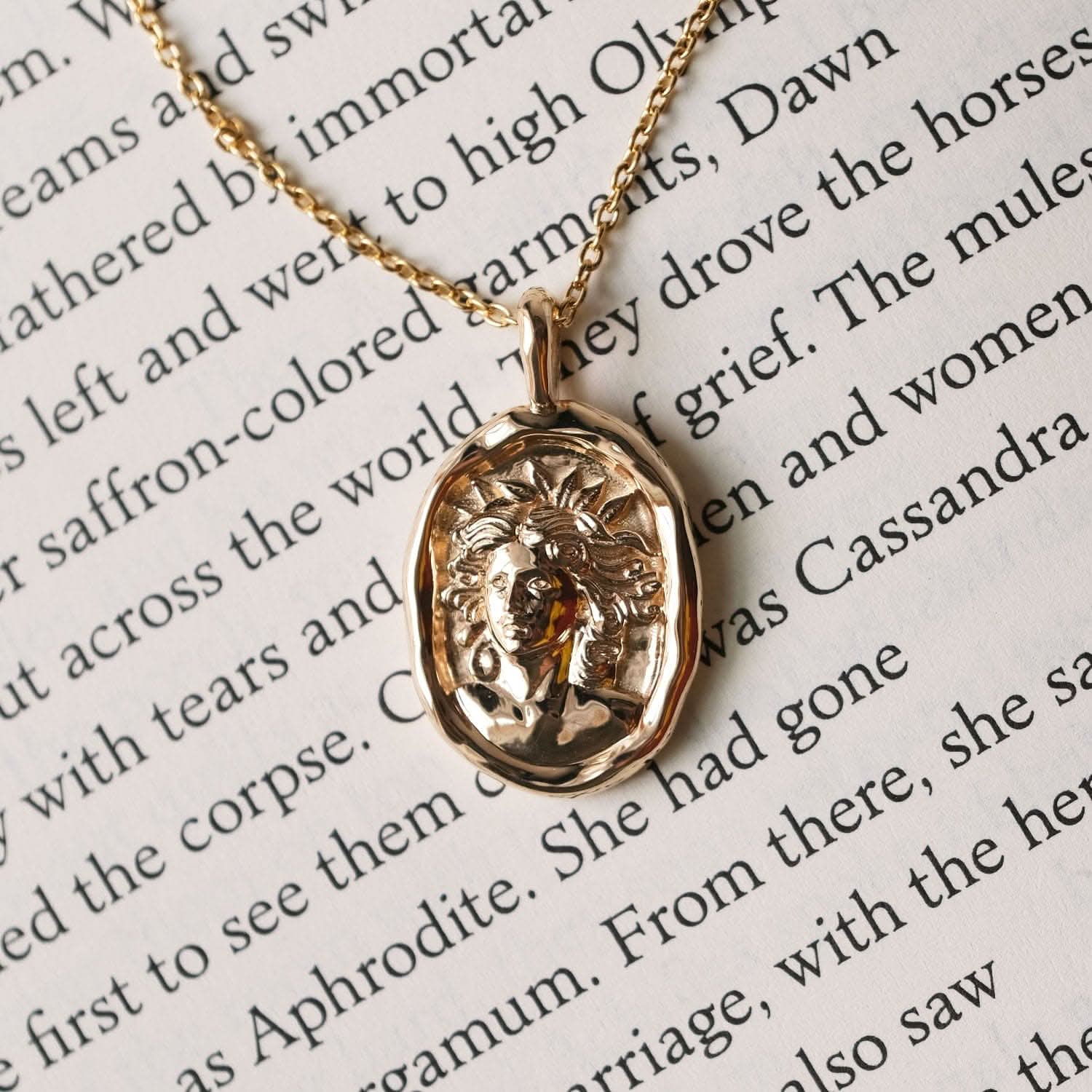 Cassandra of Troy Molten Gold Pendant | Necklaces - Common Era Jewelry