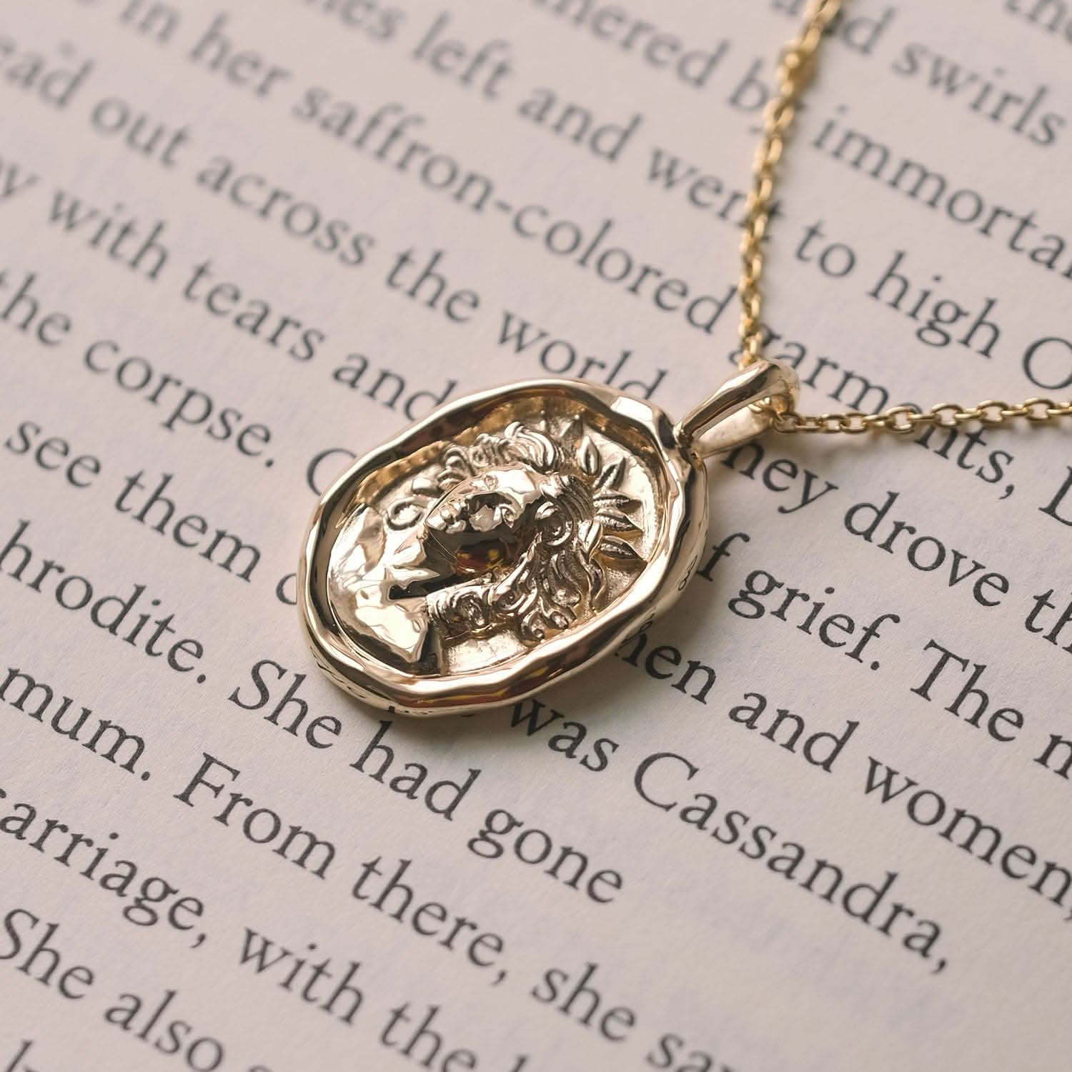 Cassandra of Troy Molten Gold Pendant | Necklaces - Common Era Jewelry