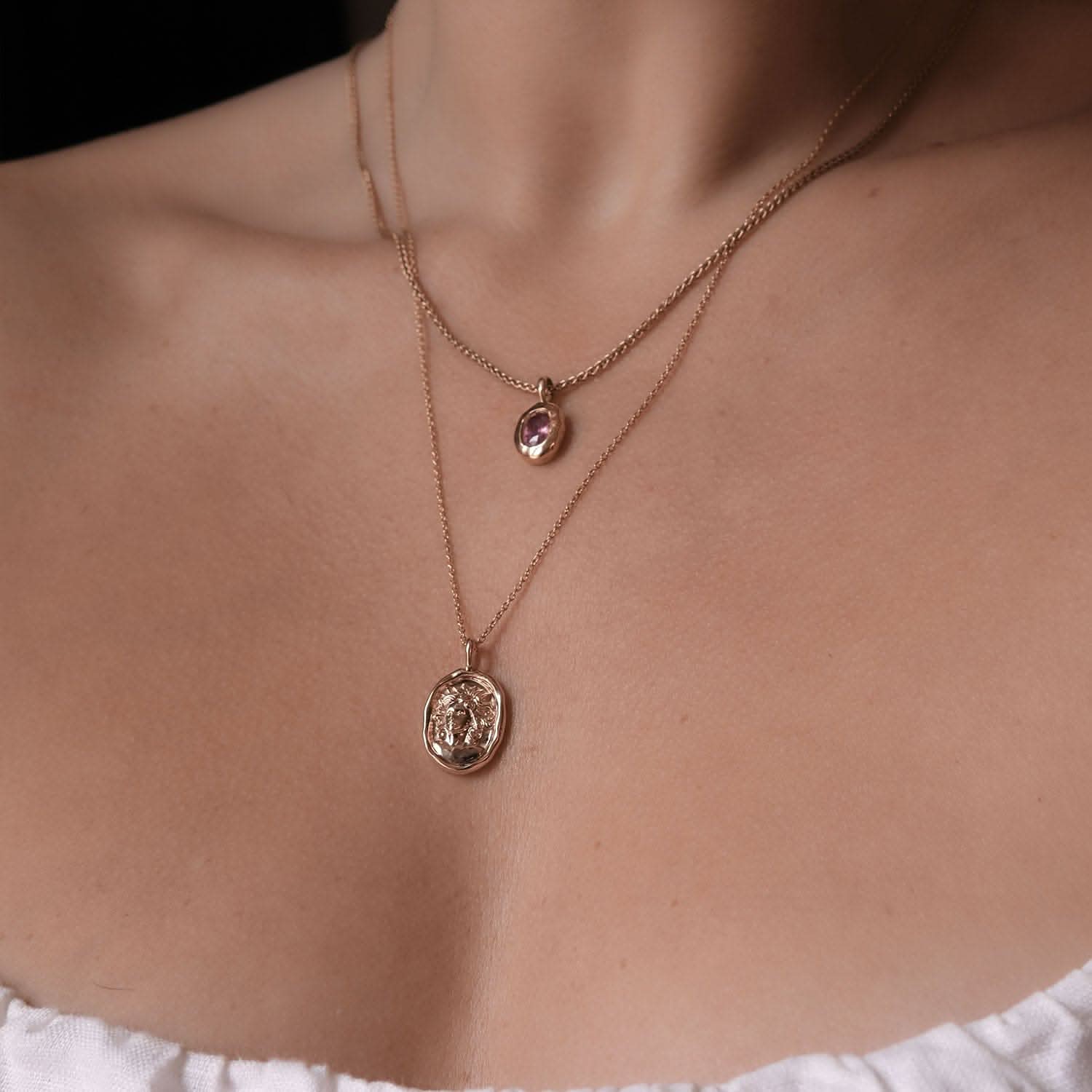 Cassandra of Troy Molten Gold Pendant | Necklaces - Common Era Jewelry