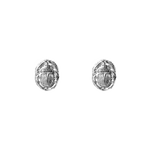 Ancient Scarab Solid Gold Studs |  Earrings - Common Era Jewelry