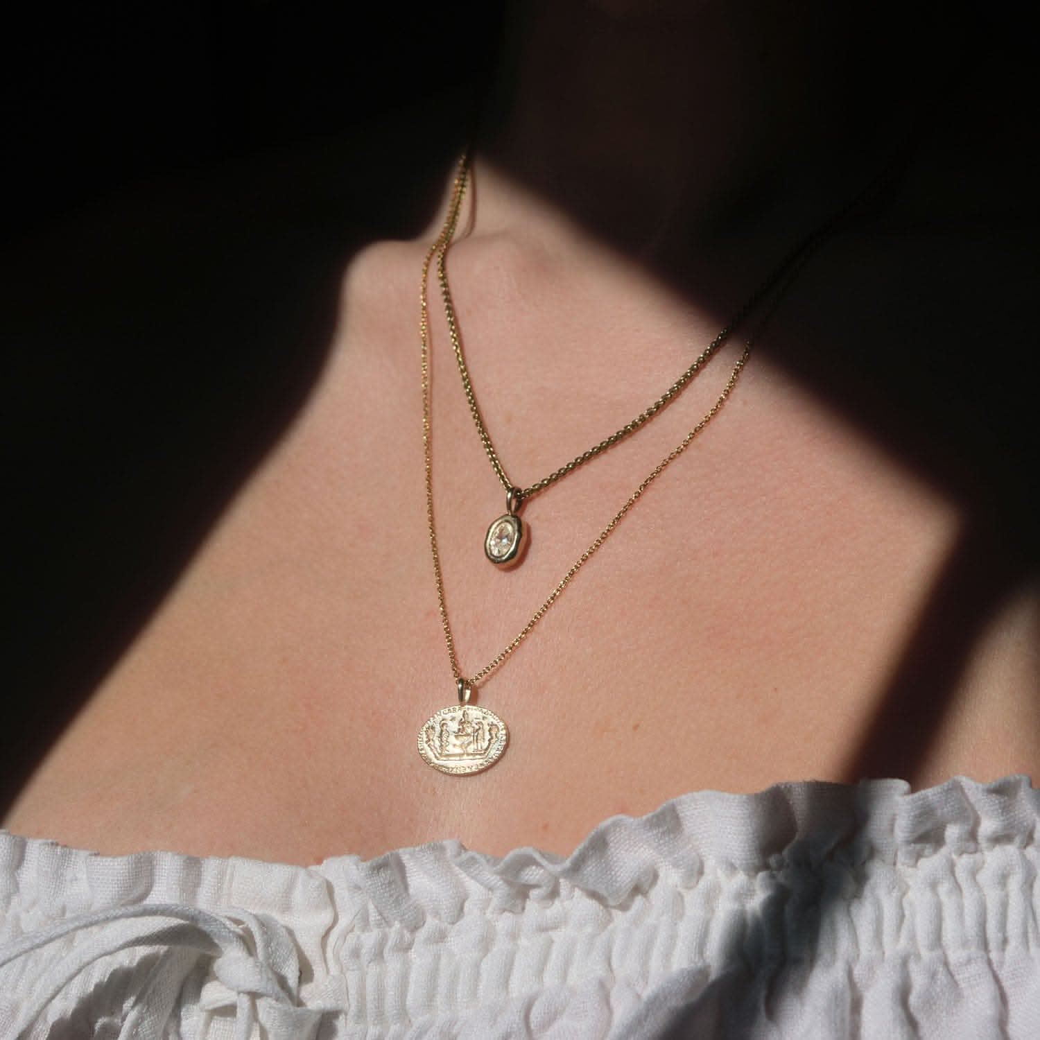 Molten Heirloom Pendant - Diamond |  Necklaces - Common Era Jewelry