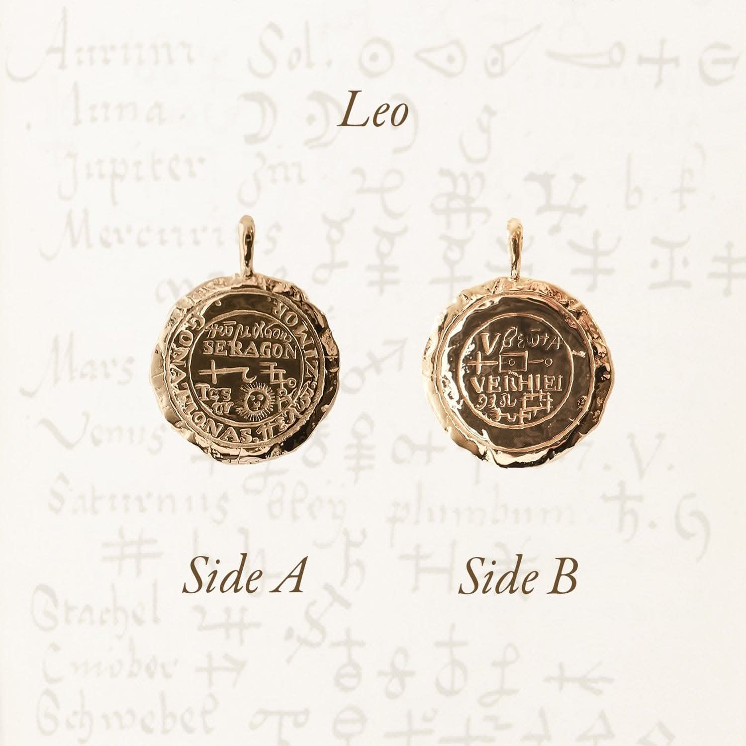 Leo Alchemical Zodiac Pendant |  Necklaces - Common Era Jewelry