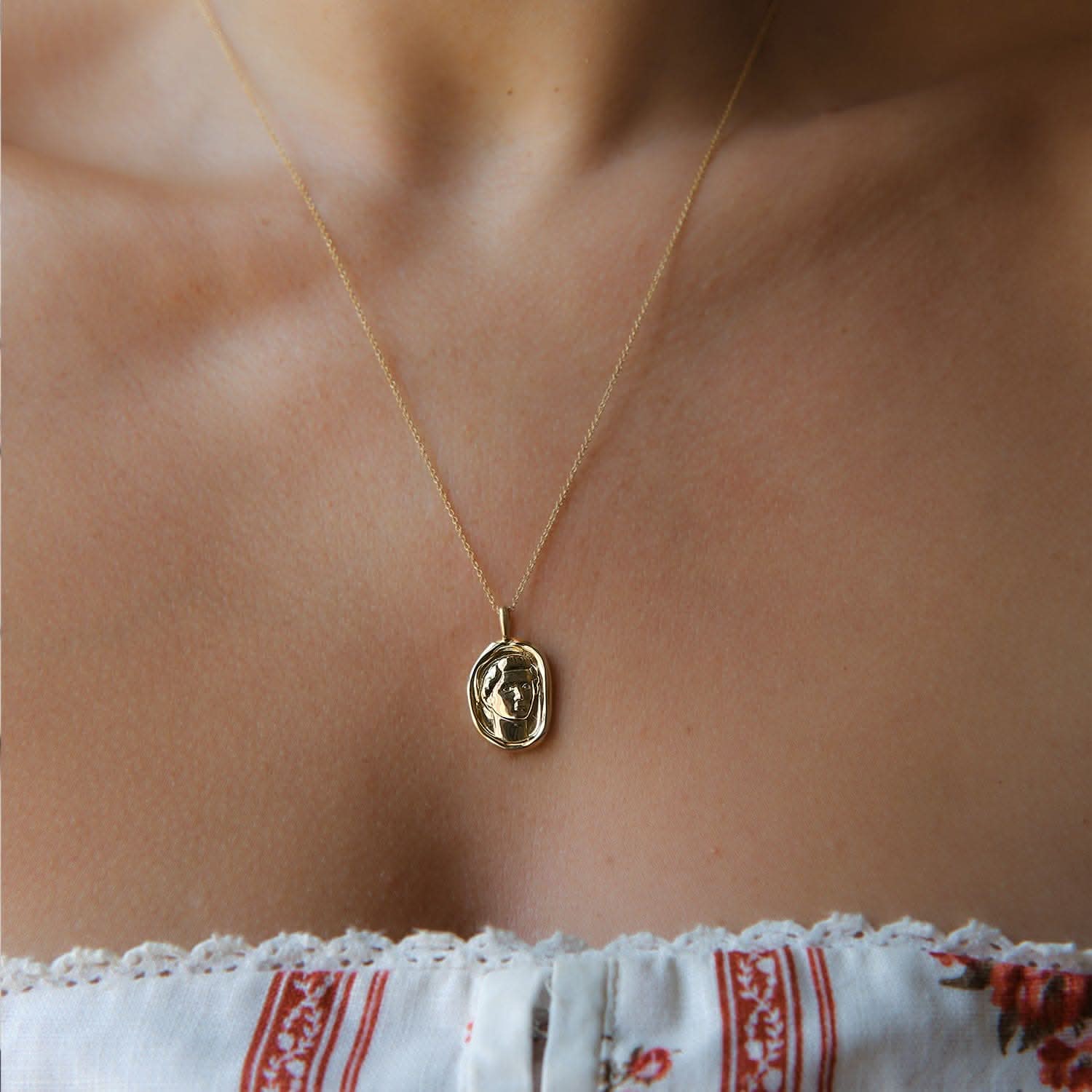 Livia Molten Gold Pendant | Necklaces - Common Era Jewelry