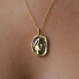 Livia Molten Gold Pendant | Necklaces - Common Era Jewelry