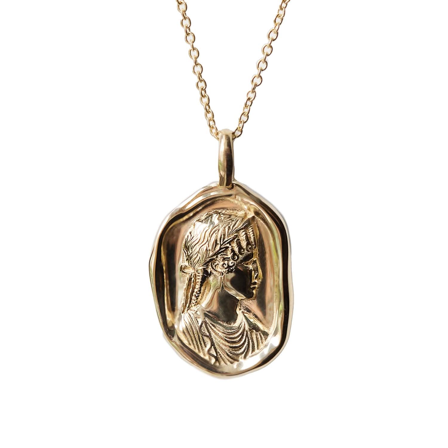Agrippina Molten Gold Pendant | Necklaces - Common Era Jewelry
