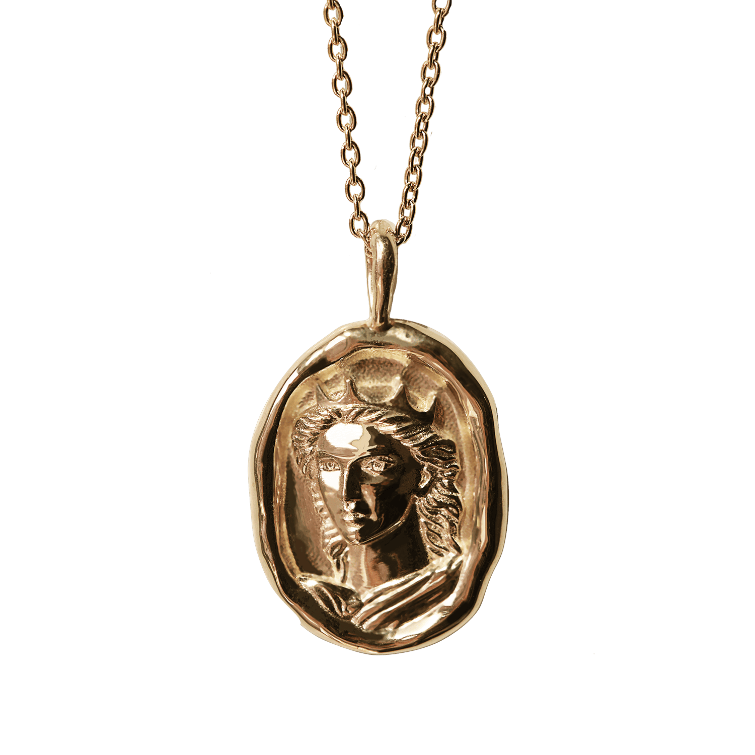 Boudica Necklace - Molten Gold Pendant - Difficult Women