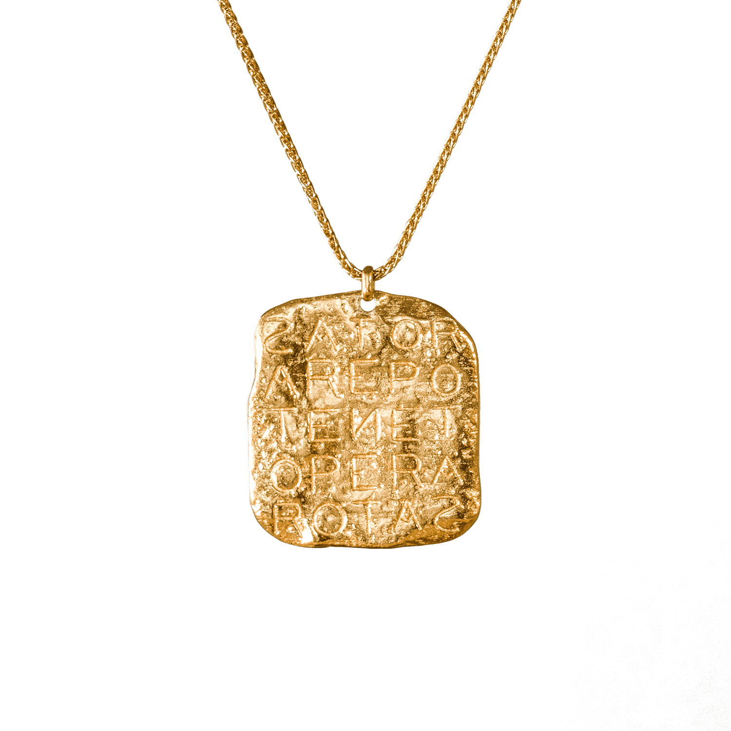 Magic Sator Square Gold Talisman Necklace | Necklaces - Common Era Jewelry