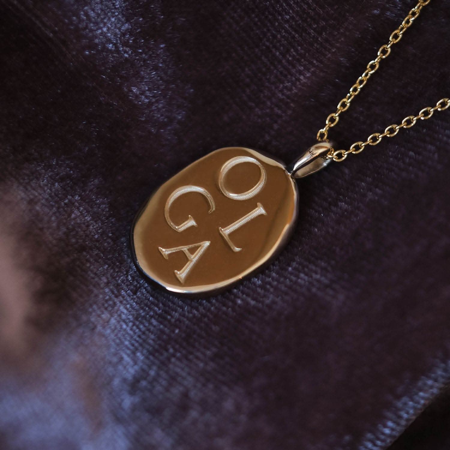 Olga of Kiev Molten Gold Pendant | Necklaces - Common Era Jewelry
