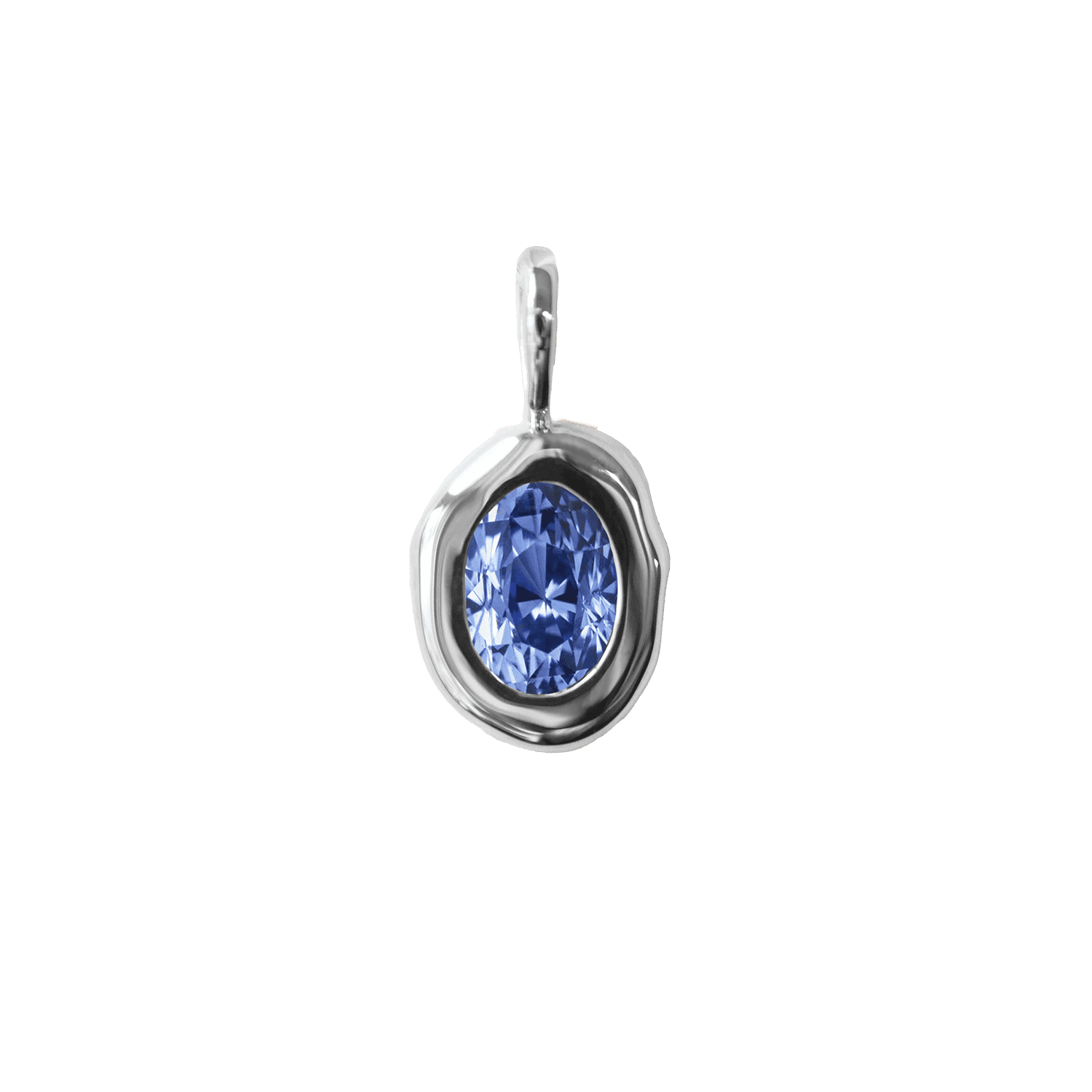 Molten Heirloom Pendant - Sapphire |  Necklaces - Common Era Jewelry