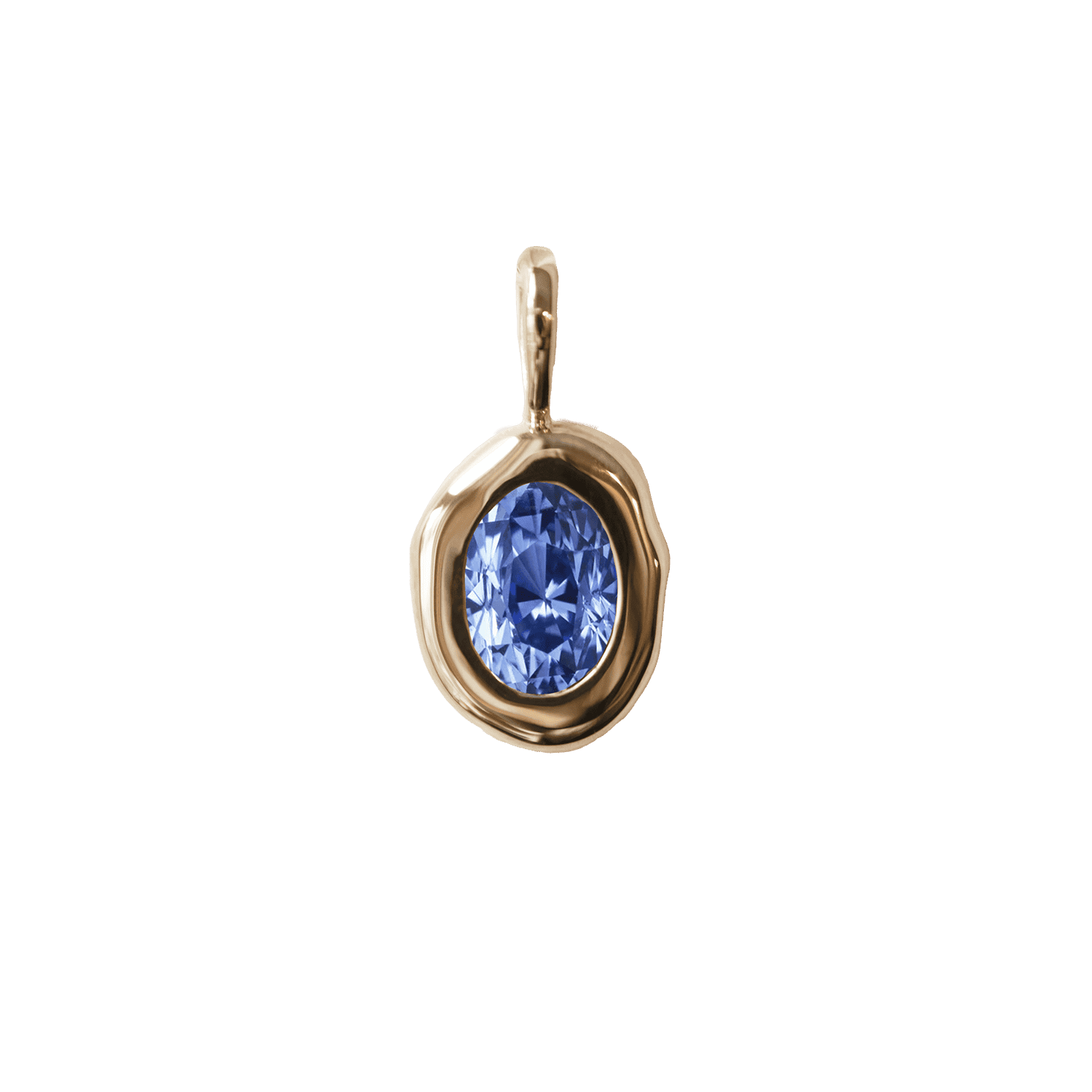 Molten Heirloom Pendant - Sapphire |  Necklaces - Common Era Jewelry