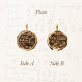 Pisces Alchemical Zodiac Pendant | Necklaces - Common Era Jewelry