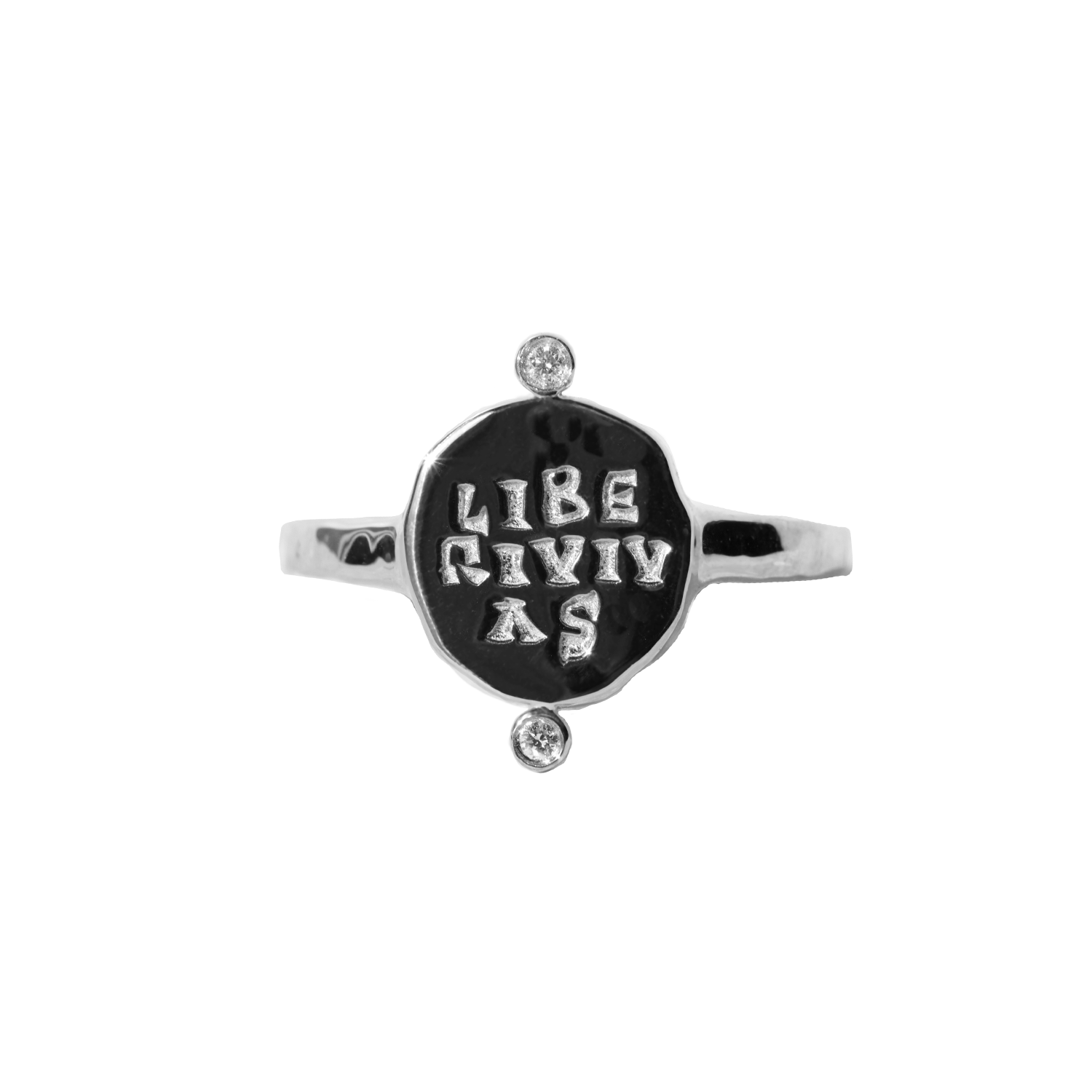 Liberi Vivas Diamond Signet Ring - COMMON ERA