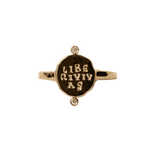 Liberi Vivas Diamond Signet Ring |  Rings - Common Era Jewelry
