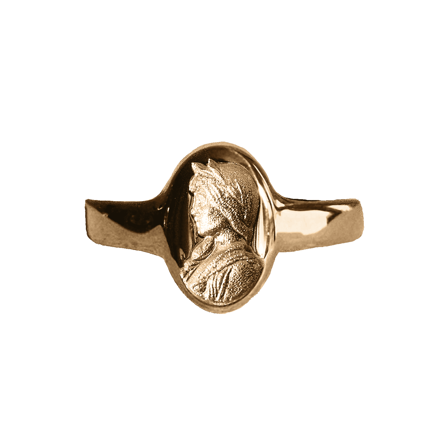 Sappho Molten Gold Signet Ring - Difficult Women