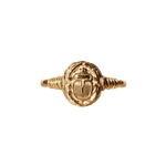 Ancient Scarab Solid Gold Ring |  Rings - Common Era Jewelry