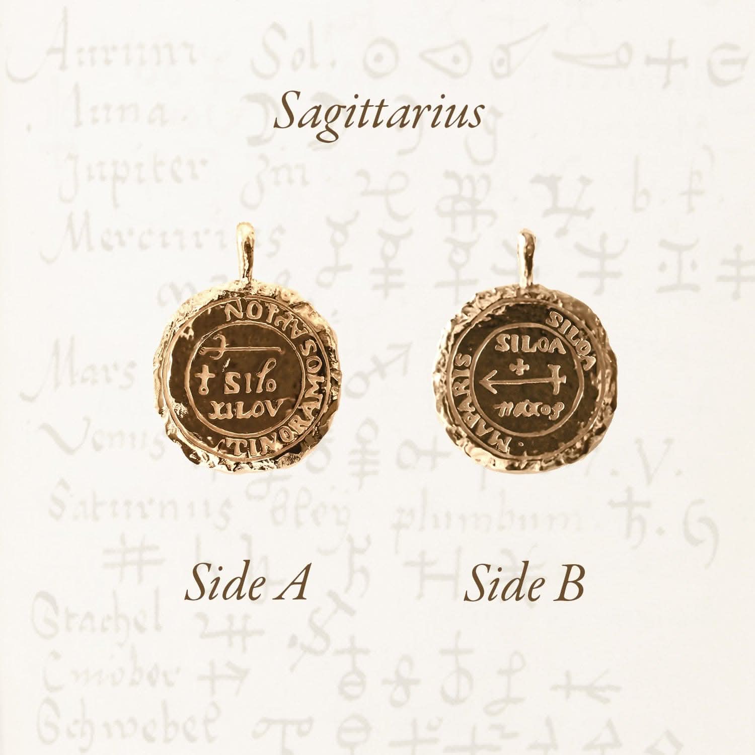 Sagittarius Alchemical Zodiac Pendant | Necklaces - Common Era Jewelry
