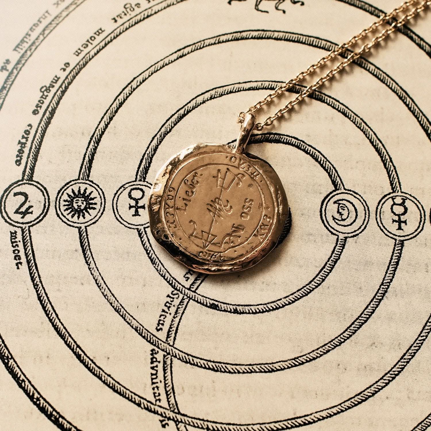 Virgo Alchemical Zodiac Pendant | Necklaces - Common Era Jewelry