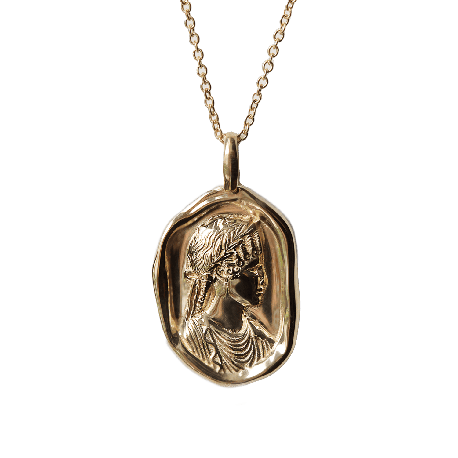 Agrippina Molten Gold Pendant | Necklaces - Common Era Jewelry