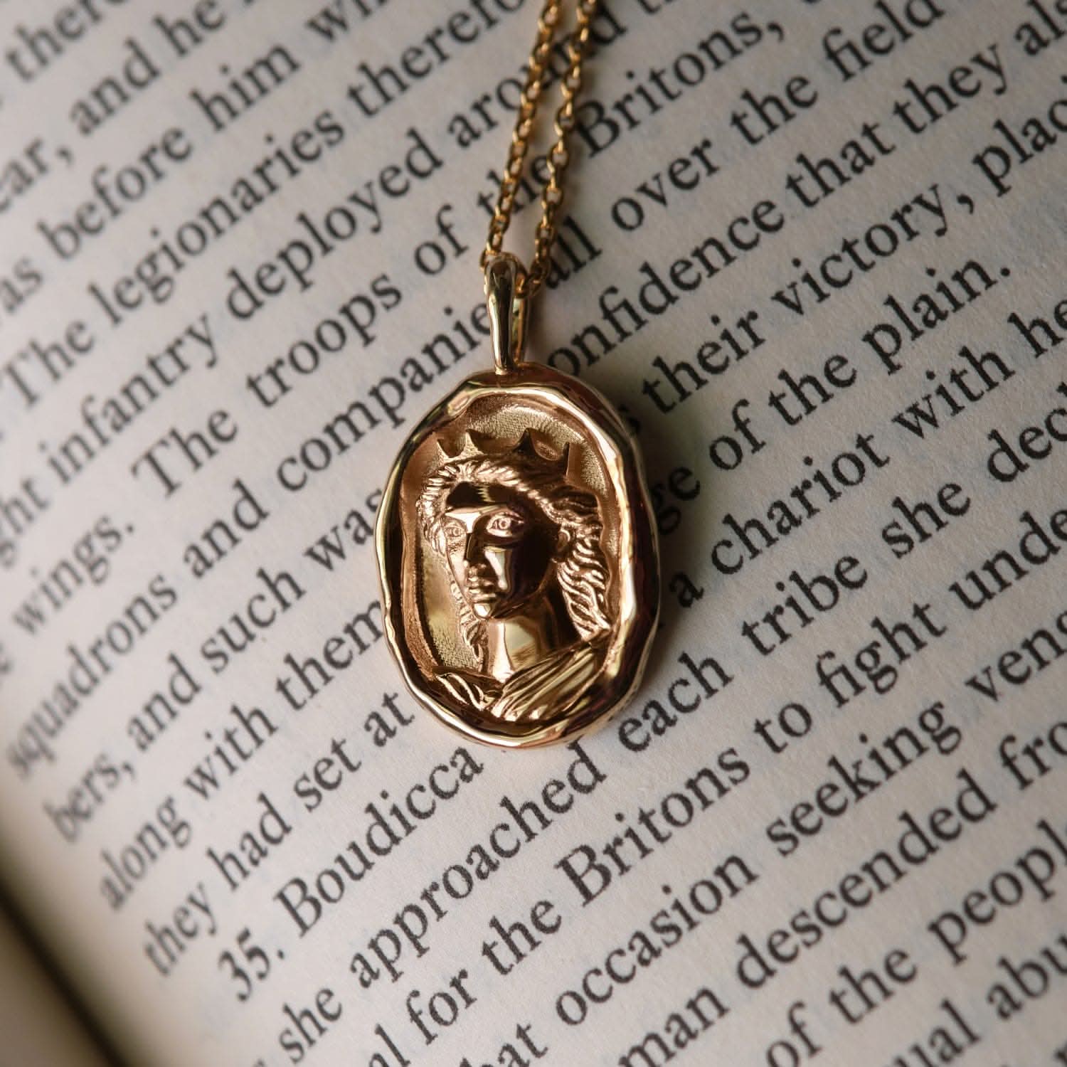 Boudica Molten Gold Pendant | Necklaces - Common Era Jewelry