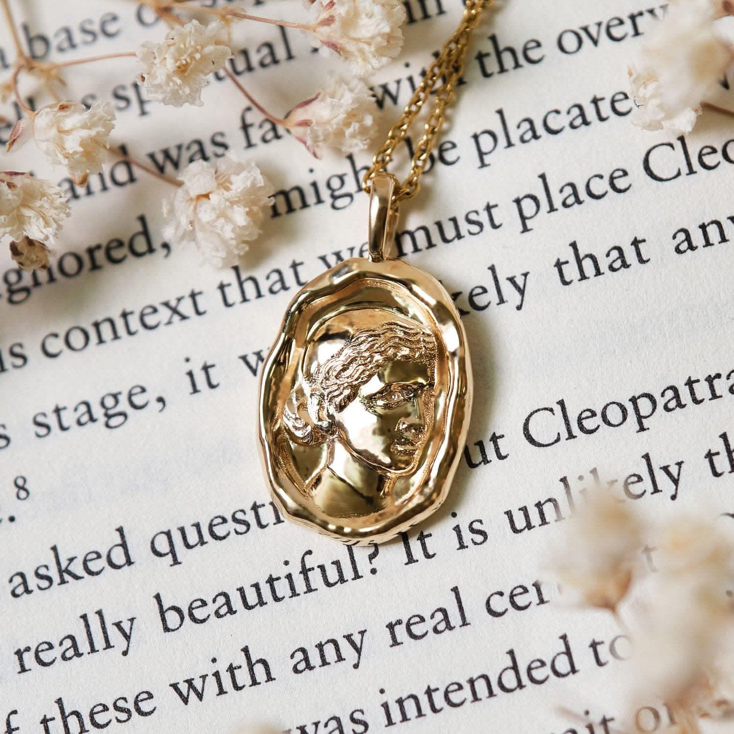Cleopatra Molten Gold Pendant | Necklaces - Common Era Jewelry