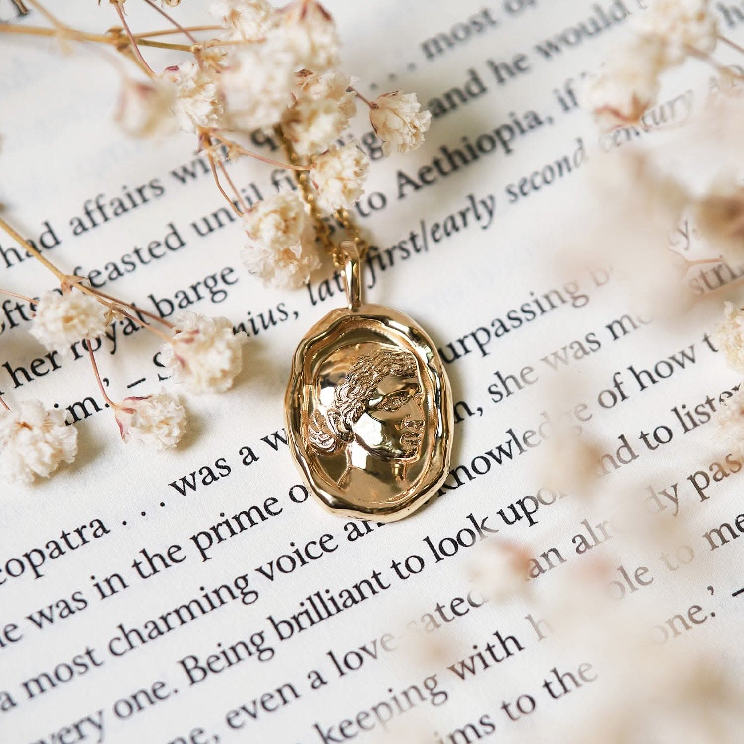 Cleopatra Molten Gold Pendant | Necklaces - Common Era Jewelry