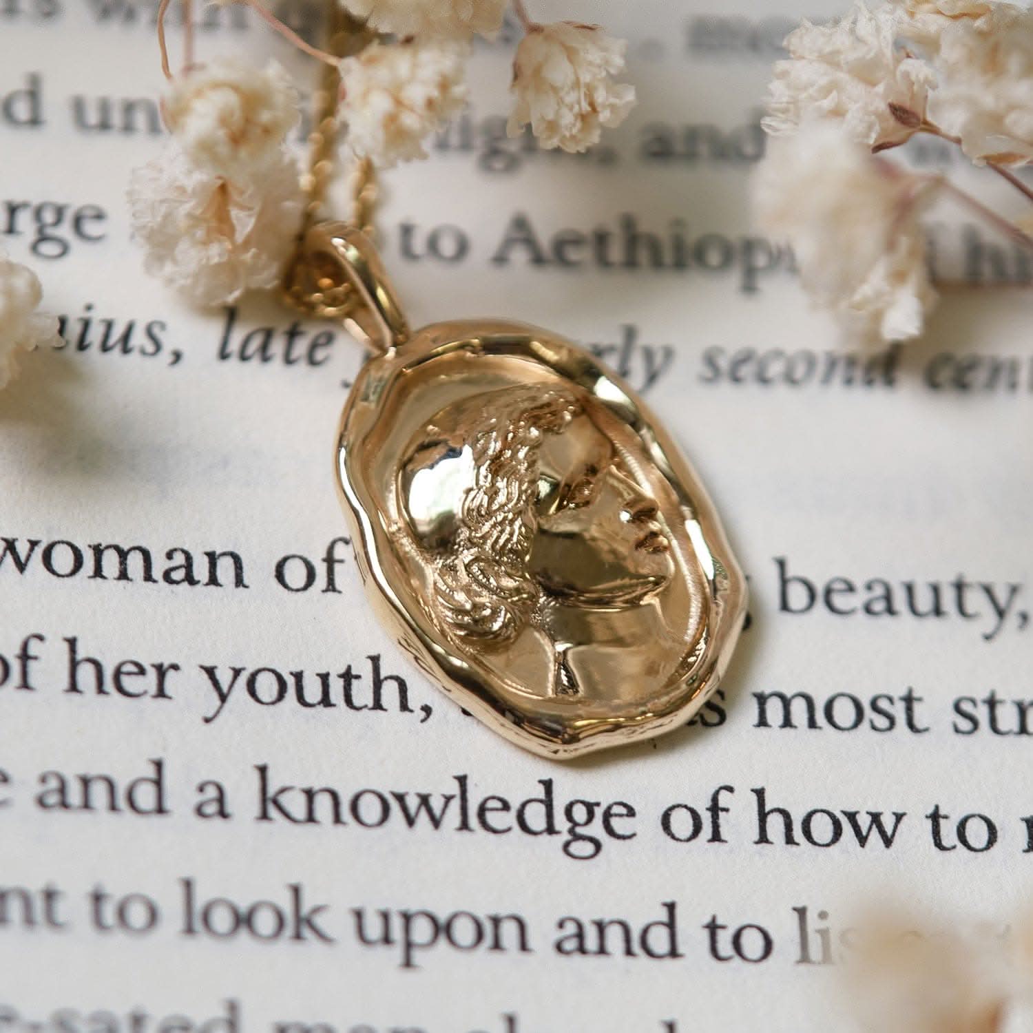 Cleopatra Molten Gold Pendant | Necklaces - Common Era Jewelry