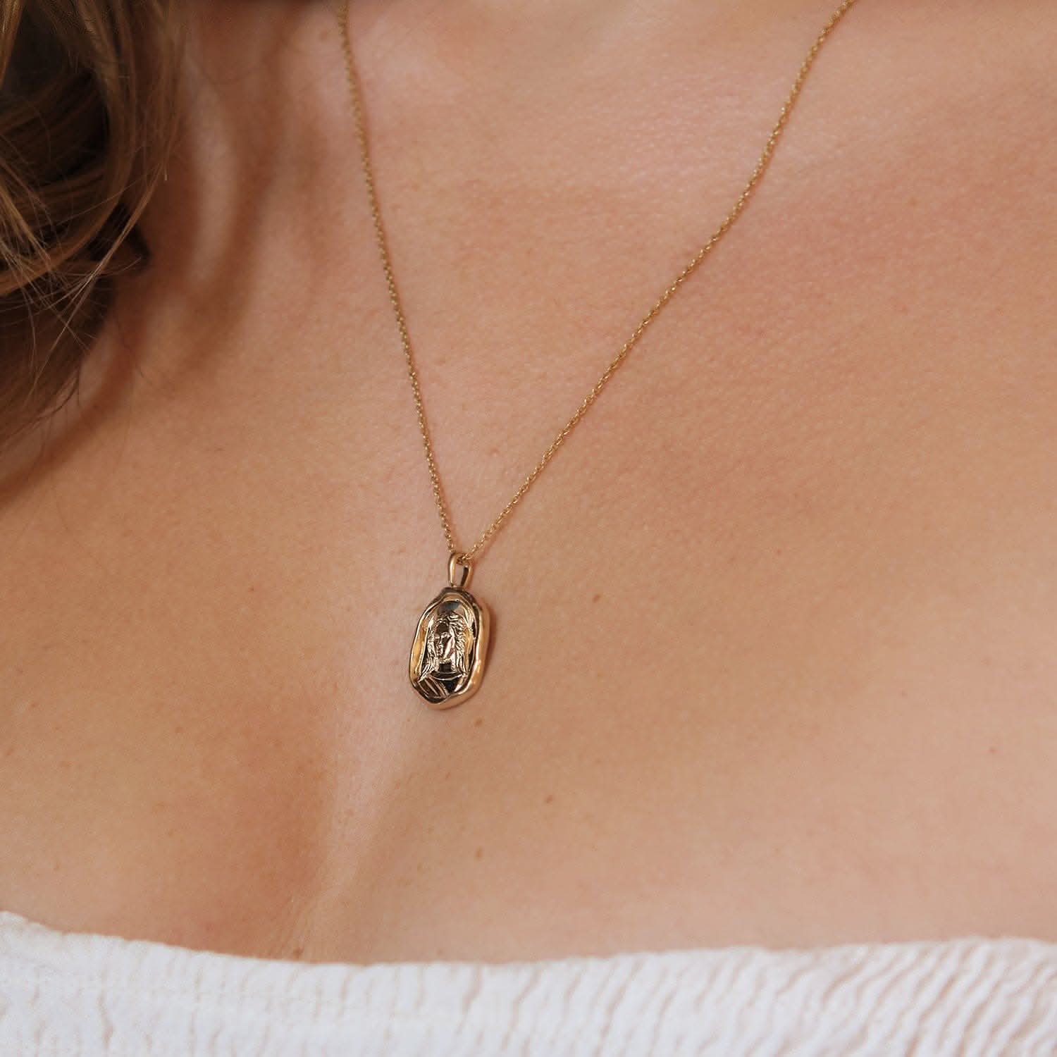 Clytemnestra Molten Gold Pendant | Necklaces - Common Era Jewelry