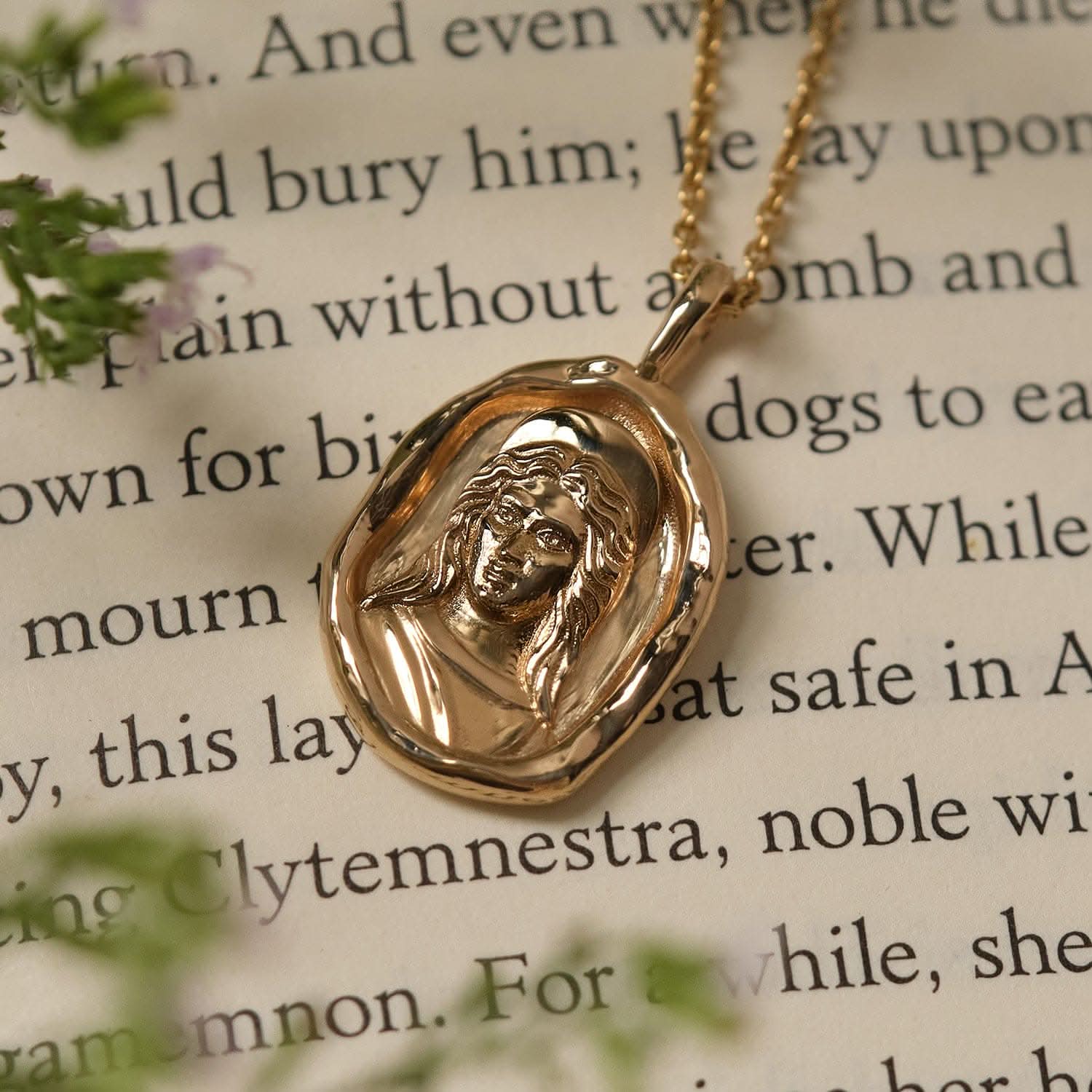 Clytemnestra Molten Gold Pendant | Necklaces - Common Era Jewelry