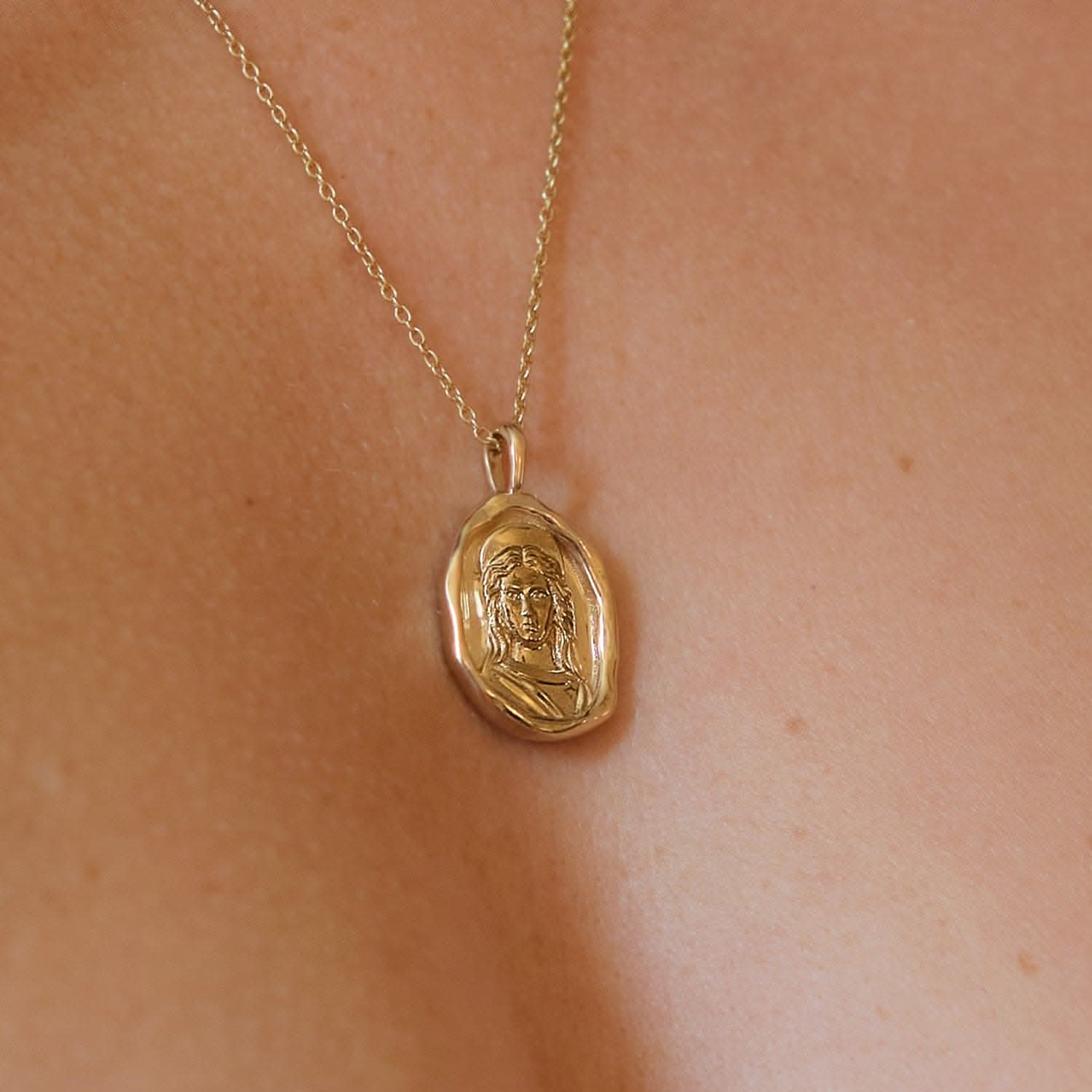Clytemnestra Molten Gold Pendant | Necklaces - Common Era Jewelry