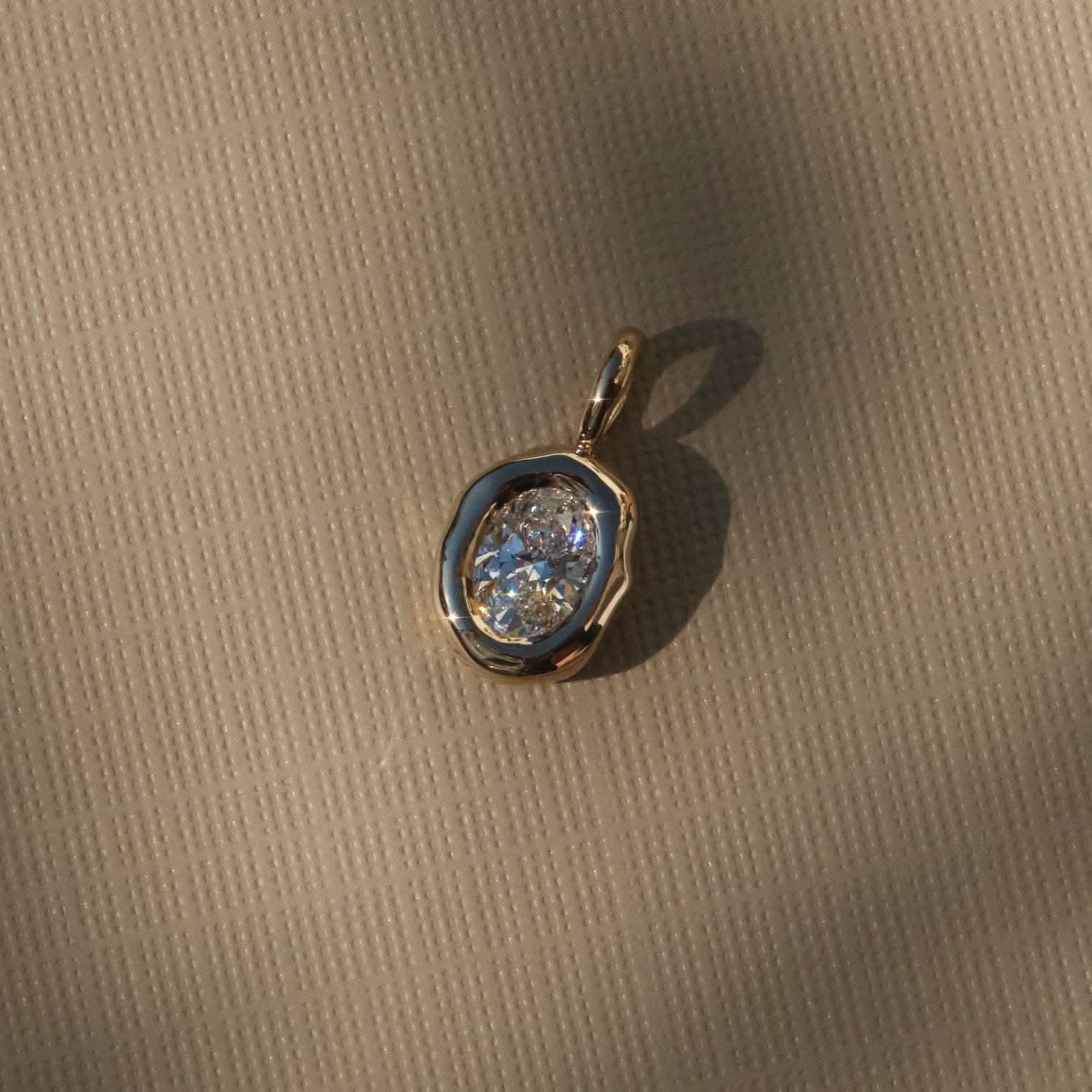 Molten Heirloom Pendant - Diamond |  Necklace - Common Era Jewelry