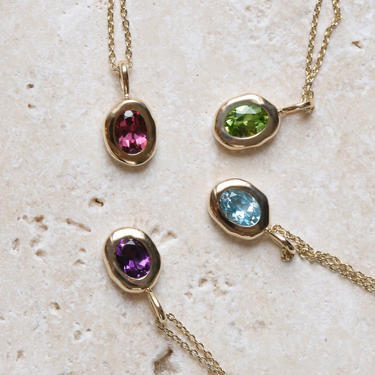 Molten Heirloom Pendant - Peridot |  Necklace - Common Era Jewelry