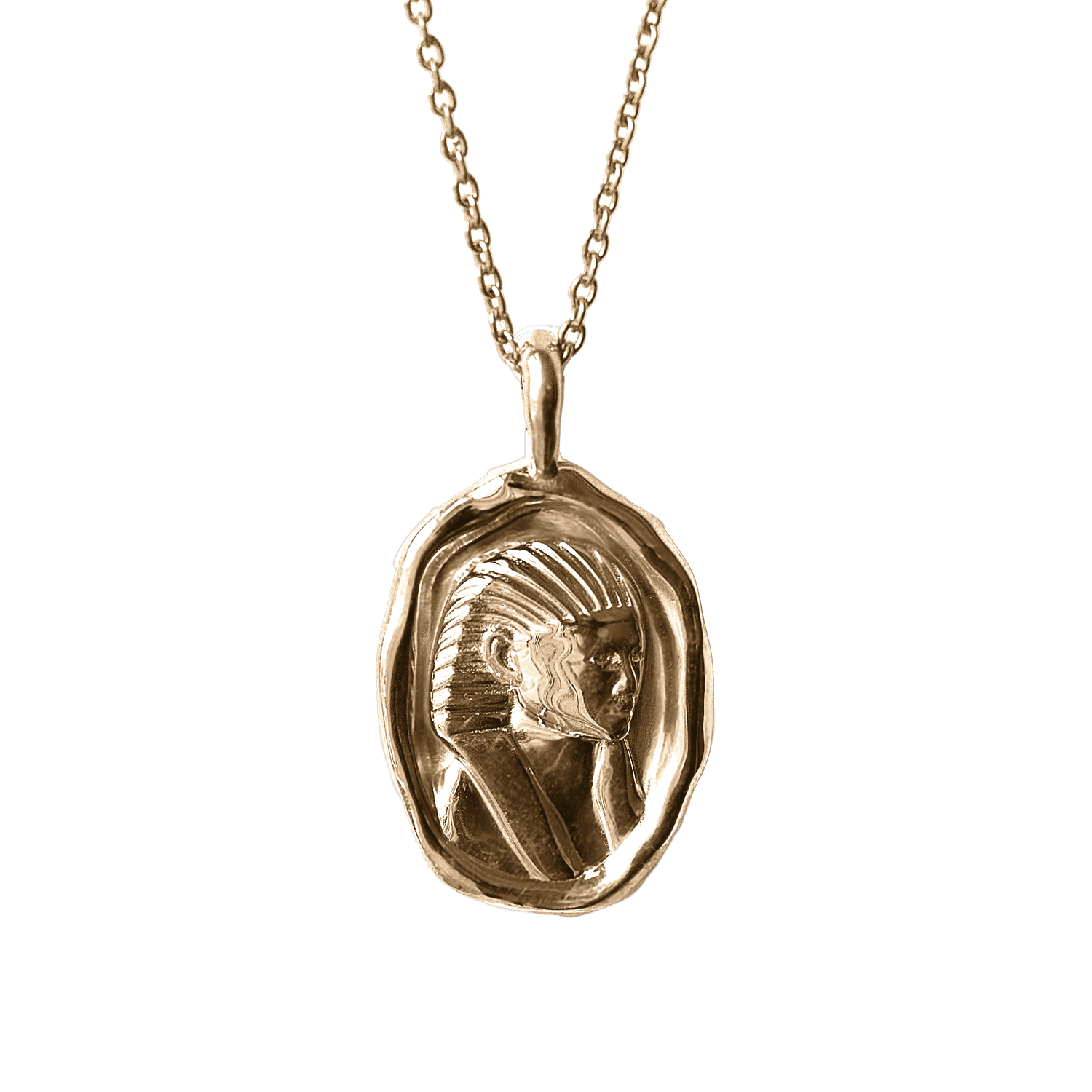 Hatshepsut Necklace - Molten Gold Pendant - Difficult Women