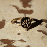 Liberi Vivas Diamond Signet Ring |  Rings - Common Era Jewelry