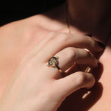Liberi Vivas Diamond Signet Ring |  Rings - Common Era Jewelry