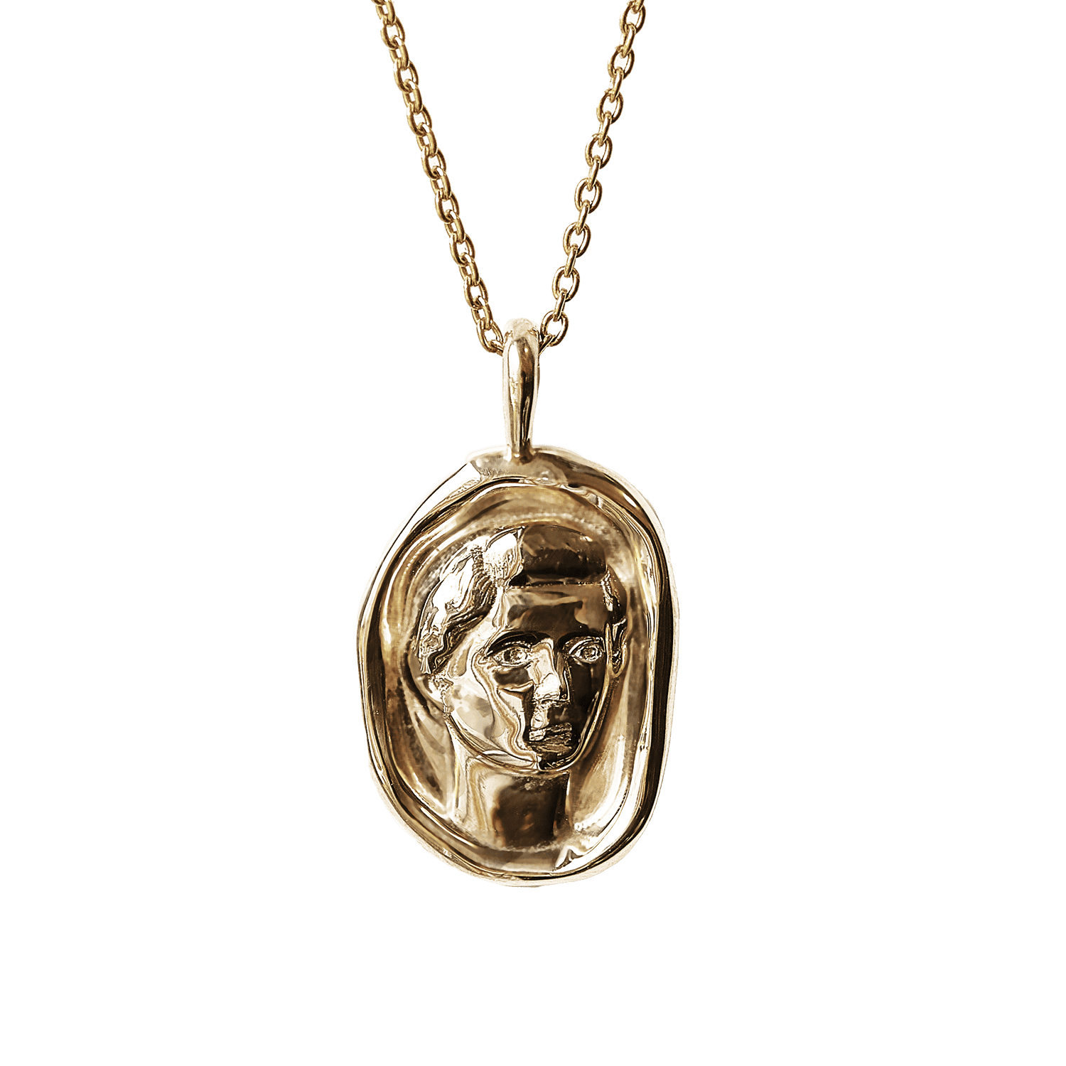 Livia Necklace - Molten Gold Pendant - Difficult Women