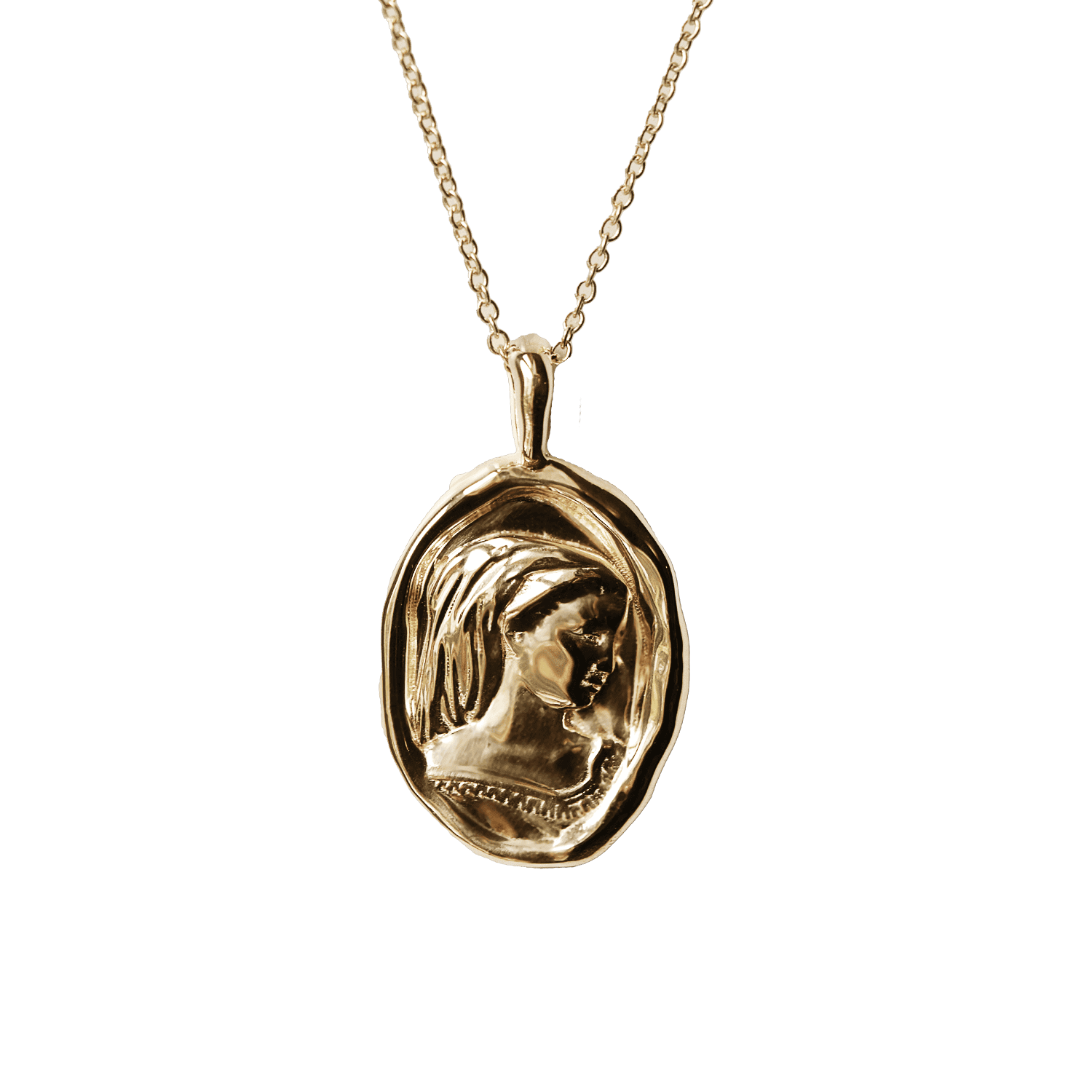 Pandora Necklace - Molten Gold Pendant