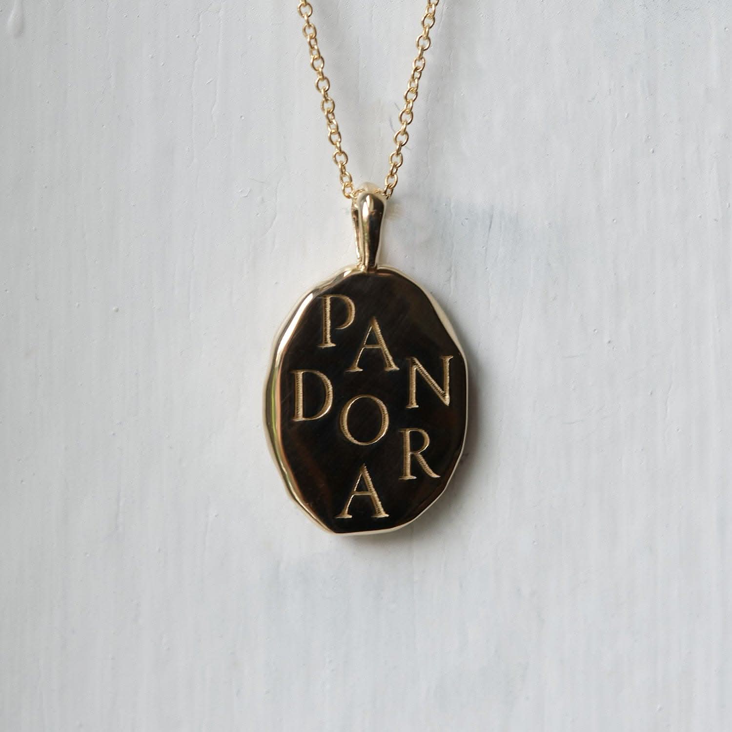 Pandora Molten Gold Pendant | Necklaces - Common Era Jewelry