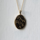 Pandora Molten Gold Pendant | Necklaces - Common Era Jewelry