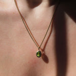 Molten Heirloom Pendant - Peridot |  Necklaces - Common Era Jewelry