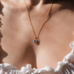 Molten Heirloom Pendant - Sapphire |  Necklaces - Common Era Jewelry