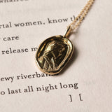 Sappho Molten Gold Pendant | Necklaces - Common Era Jewelry