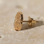 Ancient Scarab Solid Gold Studs |  Earrings - Common Era Jewelry