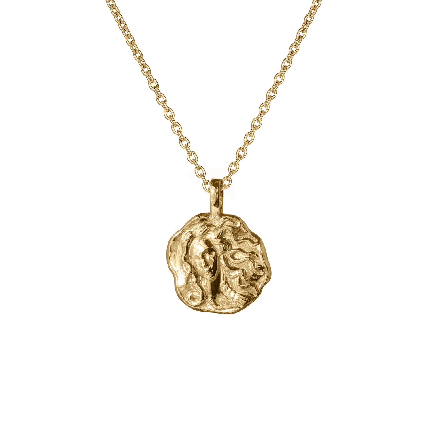 Aphrodite Molten Mini Medallion | Necklaces - Common Era Jewelry