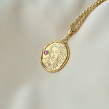 Aphrodite Goddess of Love Necklace with Garnet | Necklaces - Common Era Jewelry